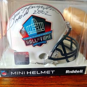 Dan Hampton autographed mini helmet